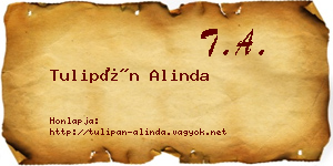 Tulipán Alinda névjegykártya